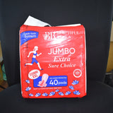 Beautiful Basics Jumbo Extra Sure Choice Sanitary Pads XXL 330mm (40 Pc)