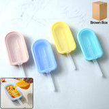 Silicone ice cream popsicle mold