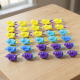 Small push back duck toy, Ejectable spring tail duck, Small DIY duck Toy (30 Pcs Set)