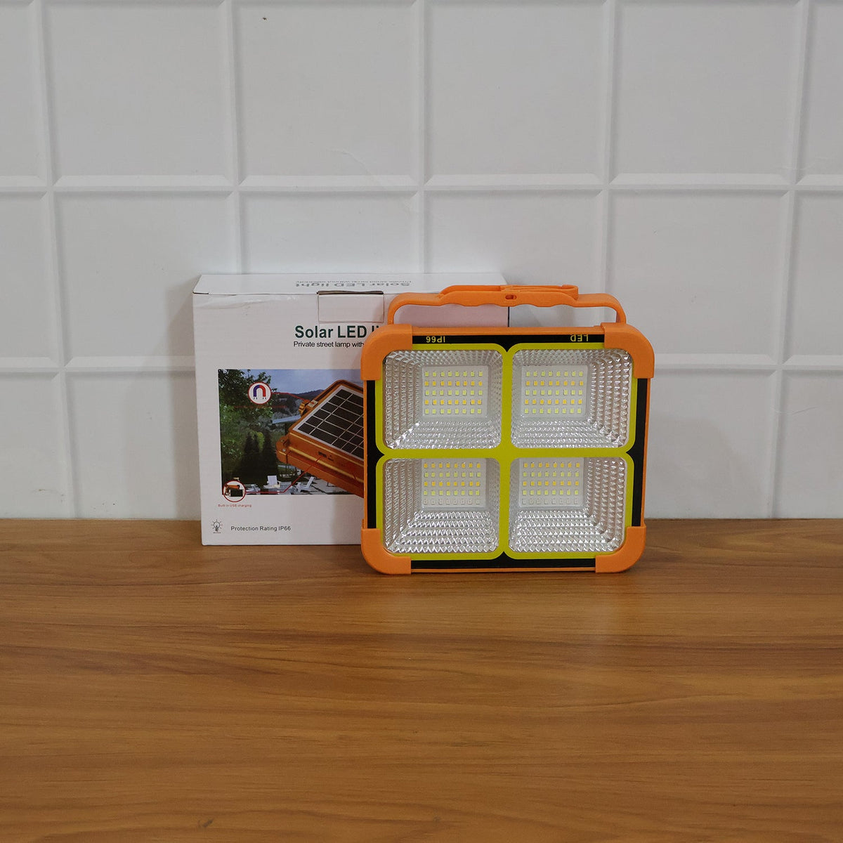 High Power Solar LED Flood Light (1 Pc, 2400mAh)