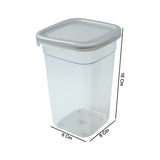 Plastic Multipurpose Kitchen Storage / fridge Container (1200 ML, 6 Pc)