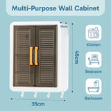 Large Wall-Mounted Kitchen Storage Cabinet Set