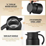 800 ML Insulated Thermos Flask with Handle and Strap