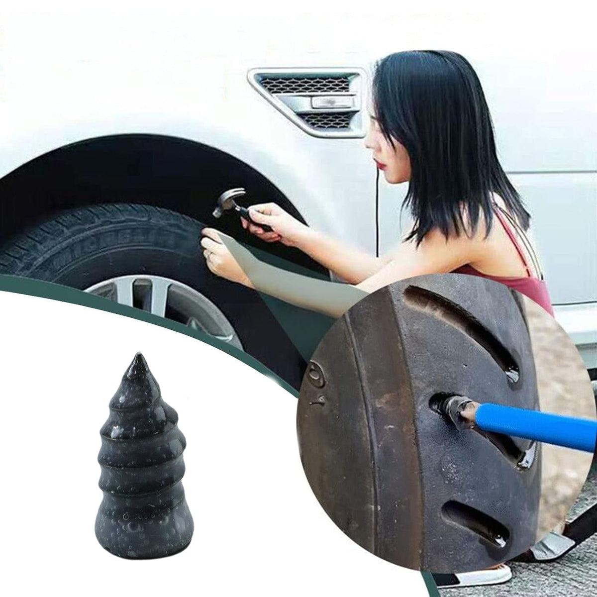 Premium Tubeless Tire Repair Rubber Plug 1 Pc