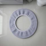 Soft Fabric Elastic Toilet Seat Cover (1 Pc, 29x29 Cm)