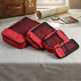 4 In 1 Travel Organizer Packing Cubes Bag Set (4 Pc Set)