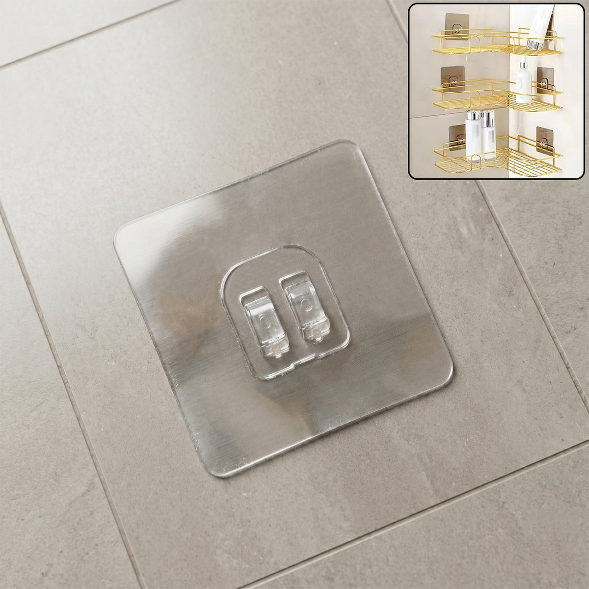 Heavy Duty Adhesive Wall Hook (1 Pc)