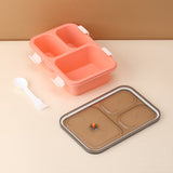 Plastic Lunch Box for Kids, Lunch Box (3 Compartment Lunch Box)