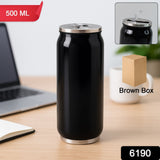 Stainless Steel Can-Shaped Vacuum Flask Built-In Straw 500ml Approx, Tumbler (1 Pc)