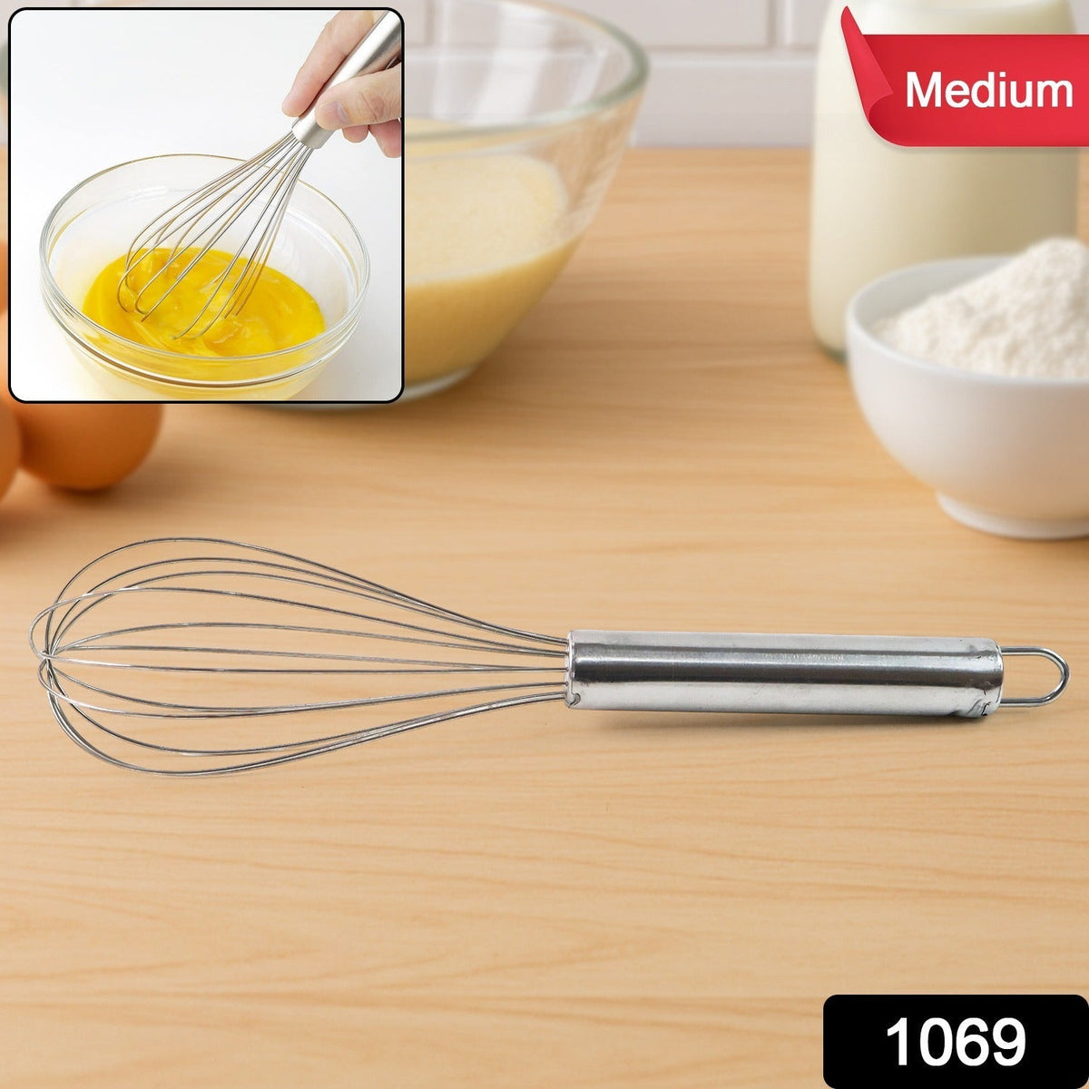 Durable Stainless Steel Kitchen Balloon Whisk