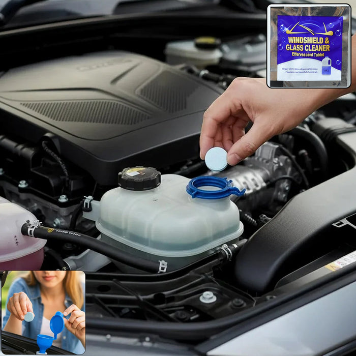 car windshield glass cleaning effervescent tablet for washer fluid