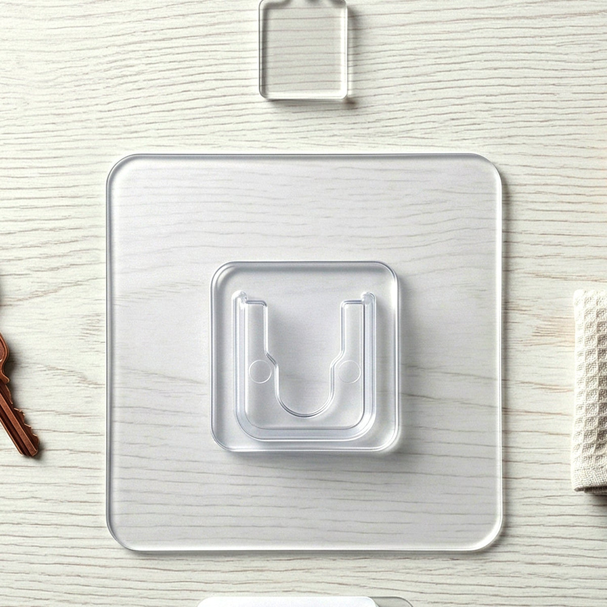 transparent wall hook holder