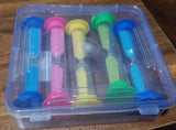 Plastic Hourglass Sand Timer Set – 3-Min Sand Clock for Kitchen, Office & Kids (5 Pc)