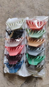 Plastic Hair Clamp Grip, Simple Matte Hair Barrette Clamp (1 Pc)