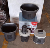 Plastic Bathroom Accessories Set (Mix Color / 6 Pc)