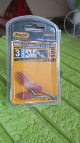 Bullet Shape Rotary Grinding Stone Set (3 Pcs Set)
