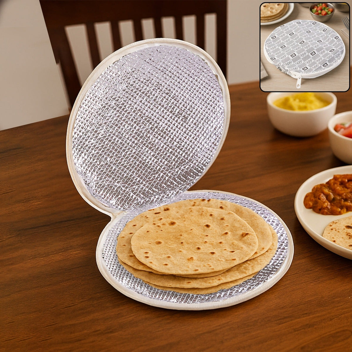 Insulated Roti Cover (23 x 23 Cm / 1 Pc)