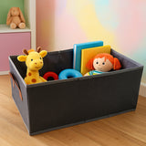 Foldable Rectangular Storage Box with Handle (46x28 cm / 1 Pc)