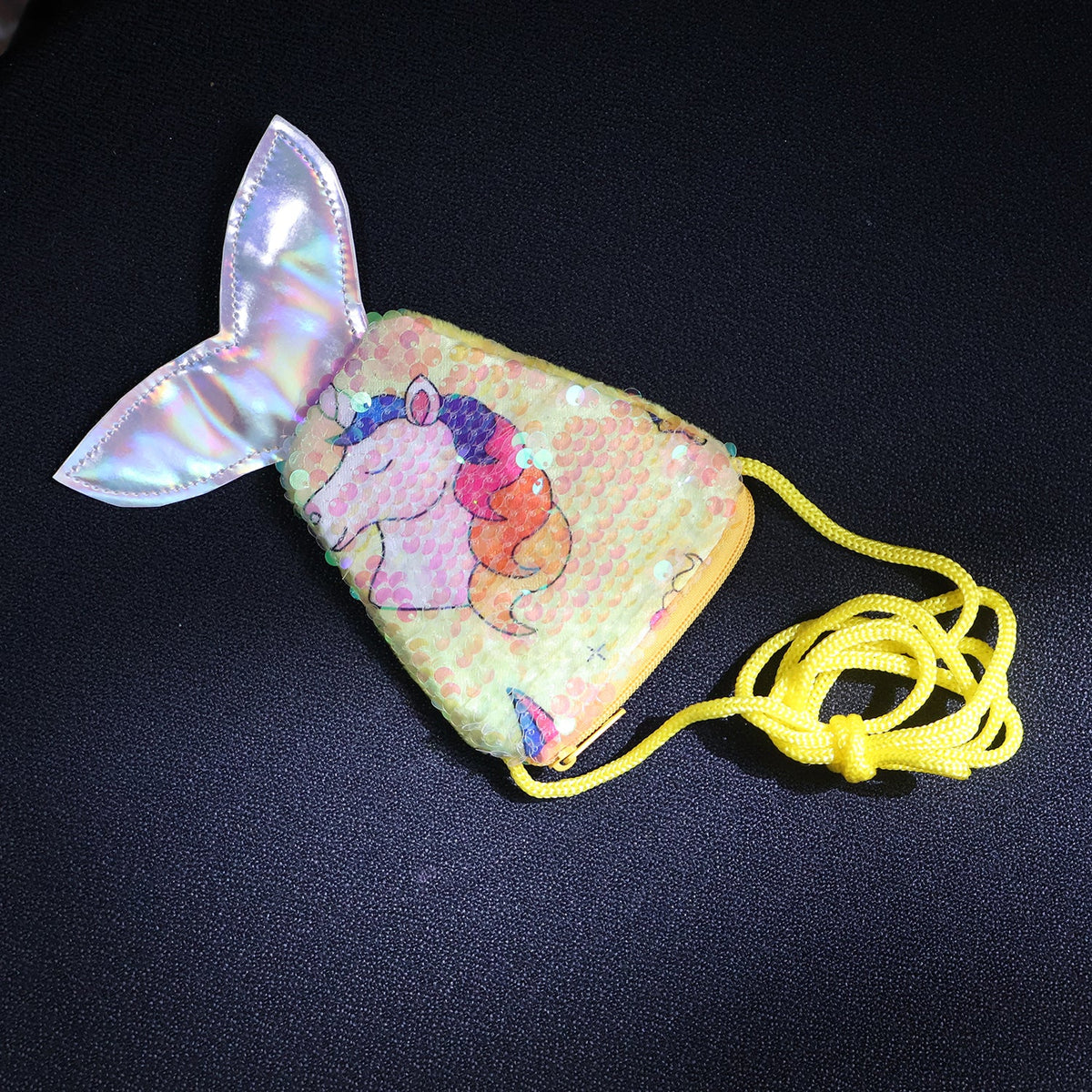 Mermaid Tail Shaped Kids Sling Bag - (1 Pc)