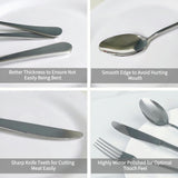 Premium Stainless Steel Polished Cutlery Set (24 Pc)