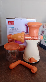 Apex Manual Carrot and Fruit Juicer – Heavy-Duty (1 Pc With Glass)