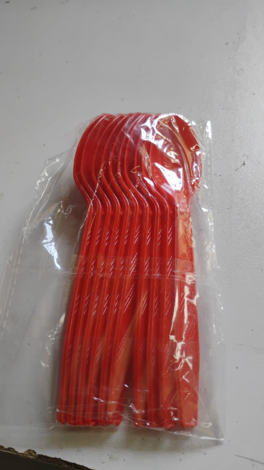 Reusable Food-Grade Plastic Spoons (10 Pc)