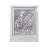 Elegant Silver Saraswati Maa Photo Frame with Stand (1 Pc)