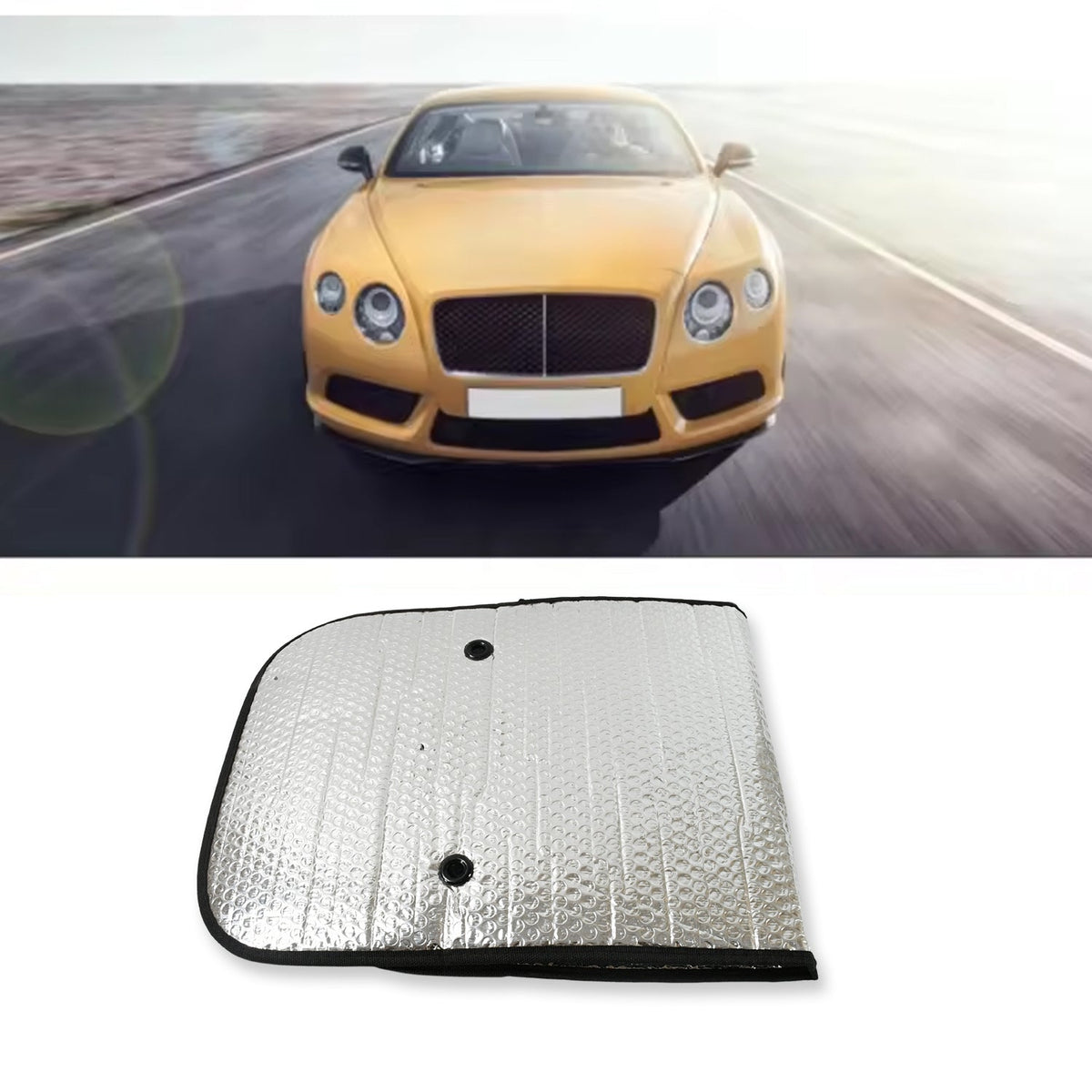 Car Windshield Sun Shade, Blocks UV Rays Sun Visor Protector,  (107×45 Cm)