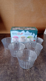 Premium Transparent Plastic Dessert Bowl Set – 6 Pieces