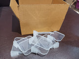 Plastic Storage Baskets – Space Allocator, Refrigerator Organizer Bins (10 Pcs Set)