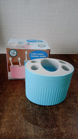 Multipurpose Bathroom Toothbrush and Utility Holder Stand with Multiple Slots (1 Pc)