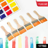 Nylon Pine Painting Brush Set – Dusting & Wall Paint Brushes (6 Pc Set)