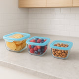Transparent Glass Food Containers