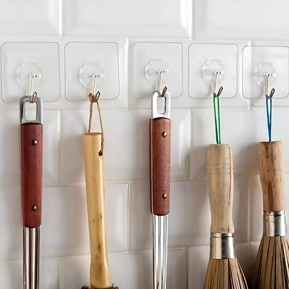 Self Adhesive Transparent Wall Hook (1 Pc)
