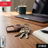 Heavy Duty Stainless Steel Key Holder with Dual Ring Carabiner Clip 1 Pc