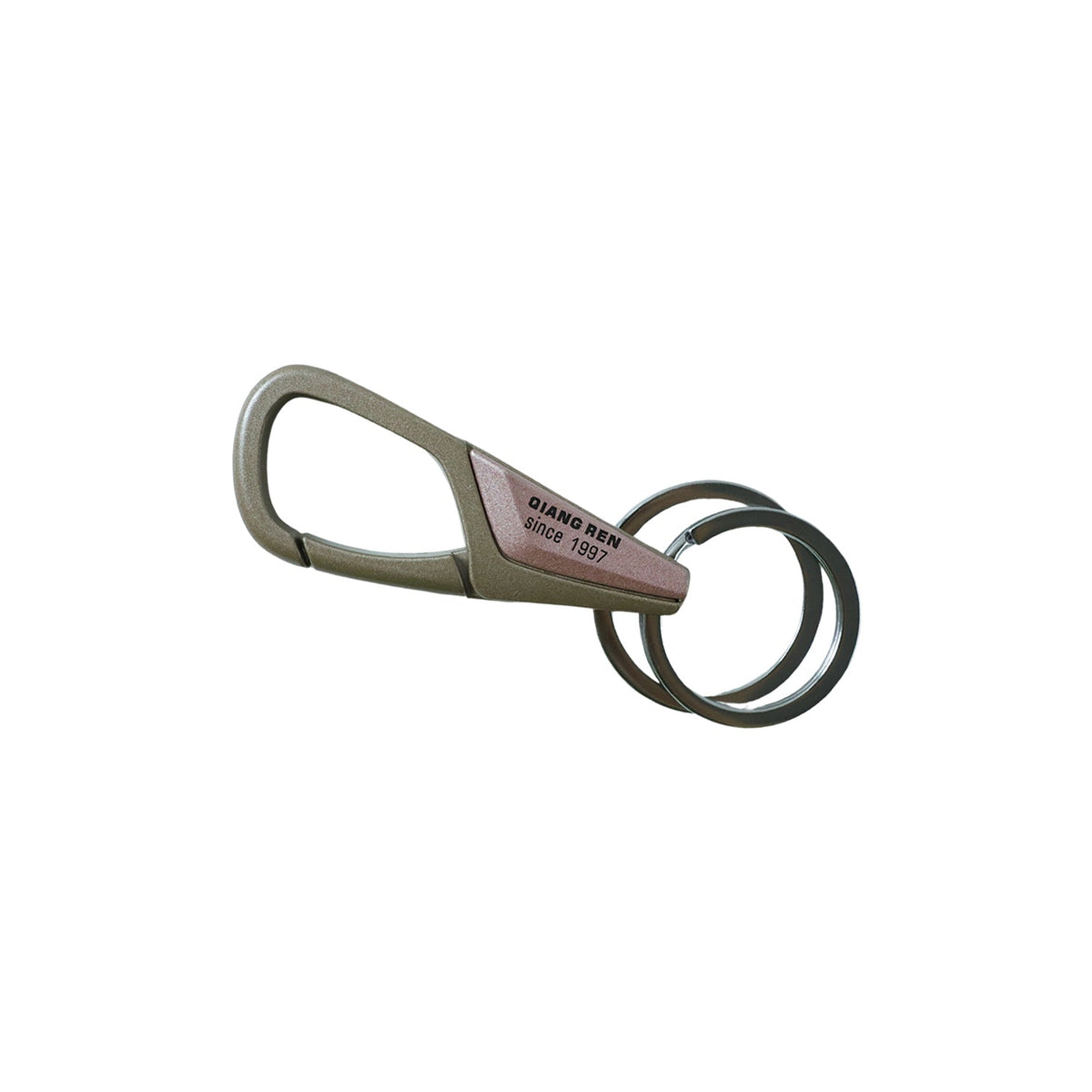 Premium Heavy Duty Metal Key Holder with Locking Carabiner Clip (1 Pc)