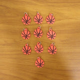 Basketball Design Bag Charm Keychain Set (10 Pc)
