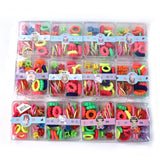Kids Hair Bands, Rubber Bands & Cute Hair Clips in Storage Box (Mix Design / 1 Set)
