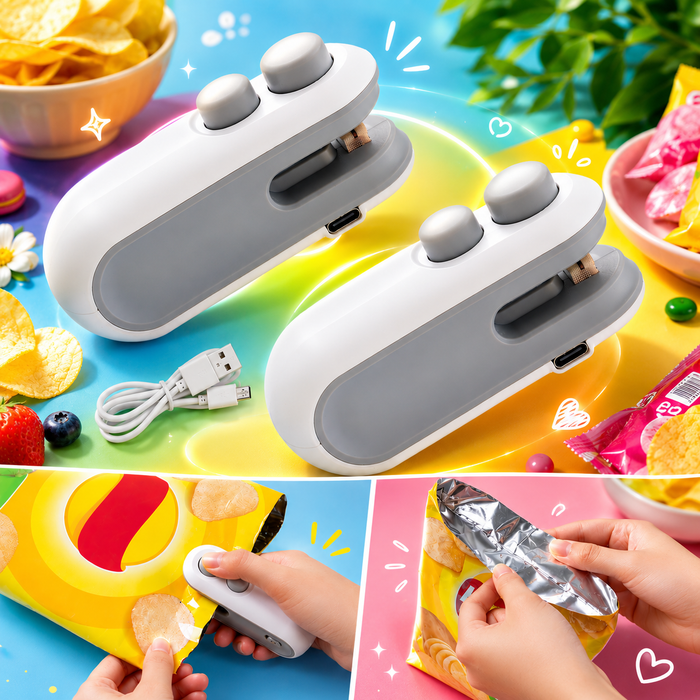 Mini Bag Sealer, 2 in 1 Seal & Cutter Heat Sealers