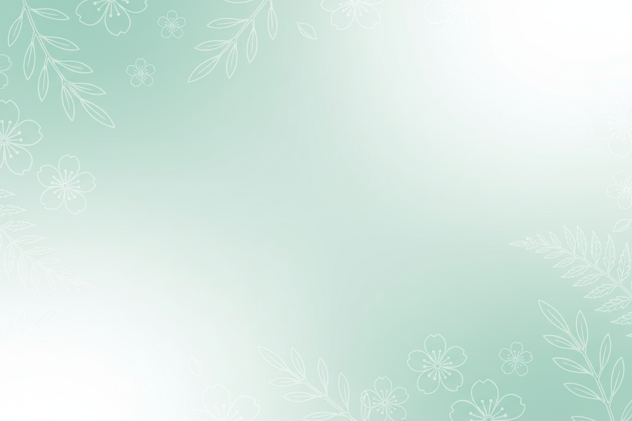 Mint Green White Background