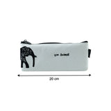 Stylish Canvas Pencil Pouch (1 Pc)