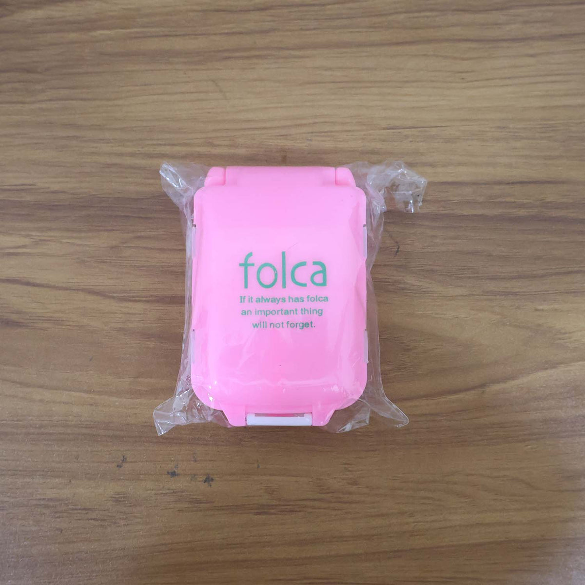 Portable Pink Dual-Sided Pill Organizer Box (1 Pc)