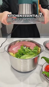 2363 Stainless Steel Electric Meat Grinders With Bowl Heavy For Kitchen Food Chopper Meat Vegetables Onion  Garlic Slicer Dicer Fruit  Nuts Blender (3l 300watts)