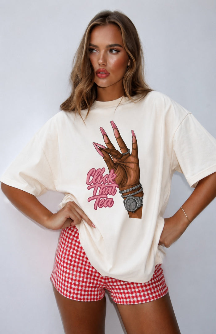 Unisex Terry clock it Oversized Tee