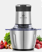 2363 Stainless Steel Electric Meat Grinders With Bowl Heavy For Kitchen Food Chopper Meat Vegetables Onion  Garlic Slicer Dicer Fruit  Nuts Blender (3l 300watts)
