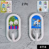 Multipurpose Strong Hook Self-Adhesive hooks (2 Pc Set)