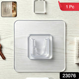 clear self adhesive hook