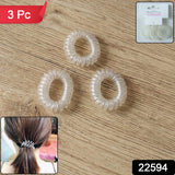 clear coil hair bands
