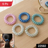 soft stretchable coil hair ties