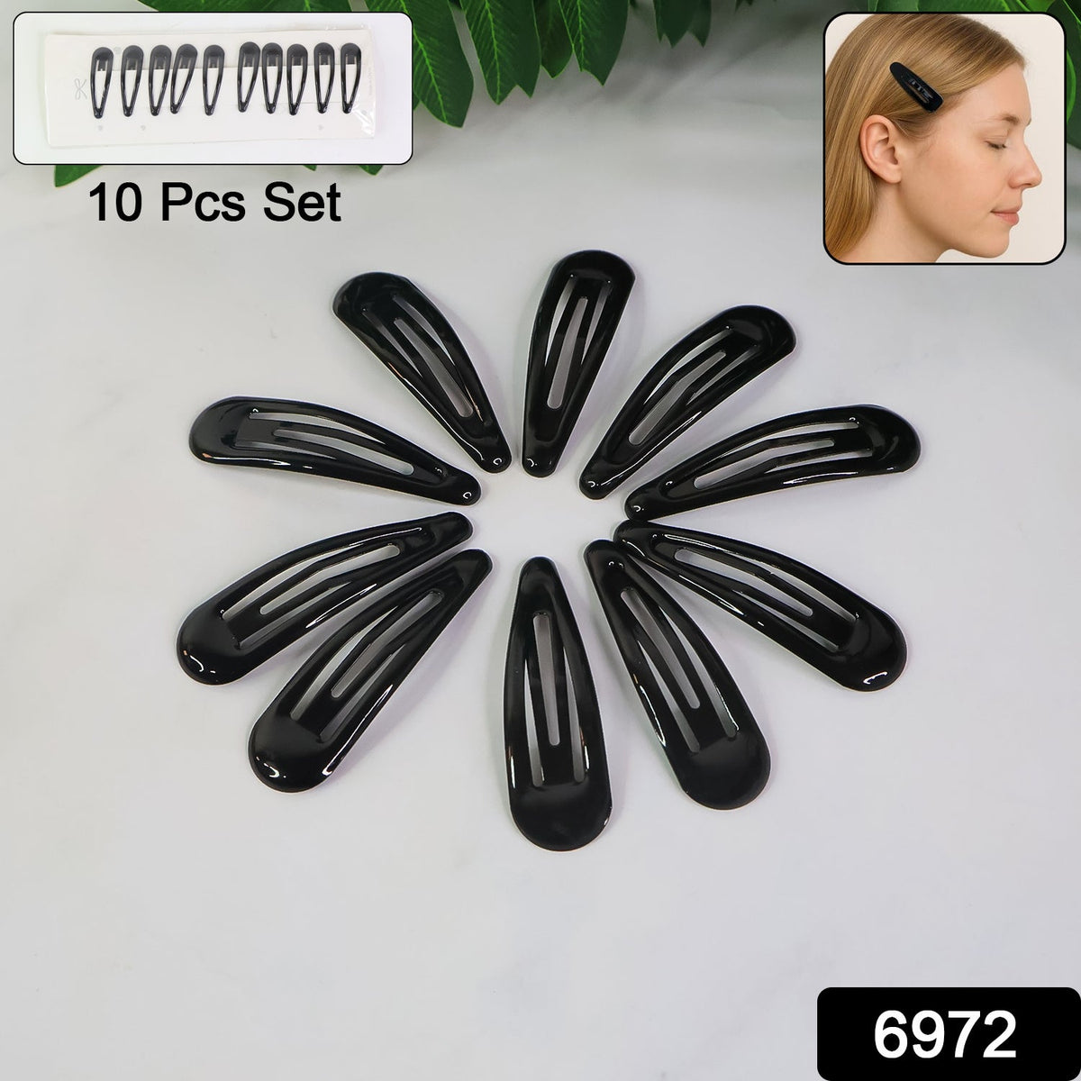 Metal Hair Clips Set (10 Pcs Set), Hair accessories